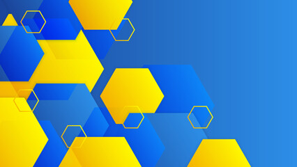 Blue yellow abstract background