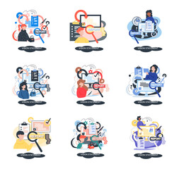 Vision statement, description of main business idea, business format, advantage over competitors. Company mission, intelligence, planning, sales management data, biz research, strategic development