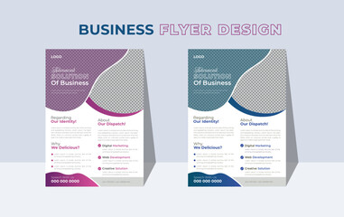 Advertise, publication, Brochure design, cover modern layout,  annual report, poster, corporate business flyer template with blue Organic shapes,  a4 size flyer, marketing, business proposal, promotio