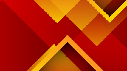 Abstract red orange yellow geometric shapes vector technology background, for design brochure, website, flyer. Geometric geometric shapes wallpaper for poster, certificate, presentation, landing page