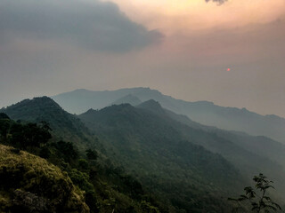 Mountains at Sunrise