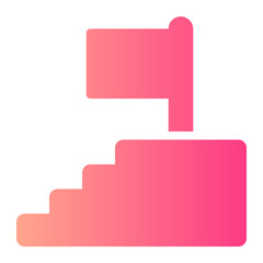 career promotion gradient icon