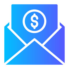 salary gradient icon