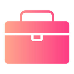suitcase gradient icon