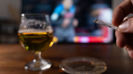 
beer, football and cigarettes