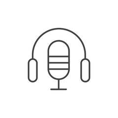 Microphone icons  symbol vector elements for infographic web