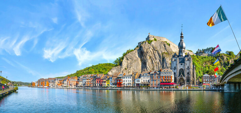 Dinant an der Maas, Belgien, Panorama