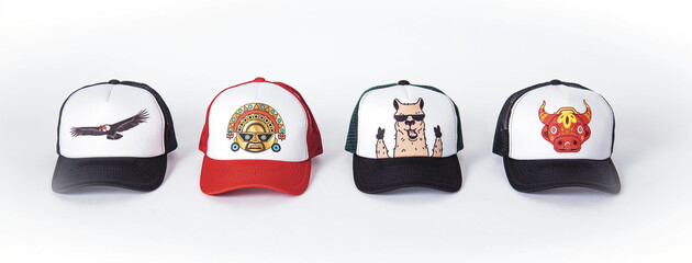 Urban fashion style baseball skater cap hat - obrazy, fototapety, plakaty