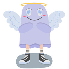 Angel flat icon,linear,outline,graphic,illustration