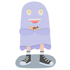 Hungry flat icon,linear,outline,graphic,illustration