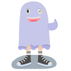 Wink flat icon,linear,outline,graphic,illustration