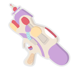Toy Gun flat icon,linear,outline,graphic,illustration