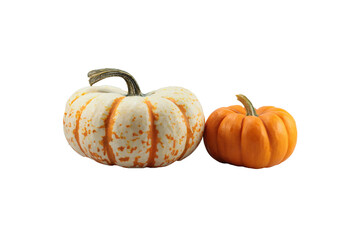 Pumpkins isolated on transparent background