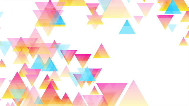 Colorful pastel triangles abstract tech low poly background
