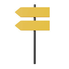 3D rendering illustration of signpost.