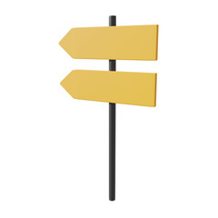 3D rendering illustration of signpost.