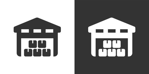 Warehouse icon vector