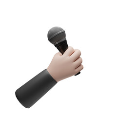  microphone icon 3d rendering.