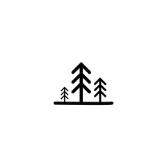 Arrow Up Pine logo. pine trees that form an upward arrow, so this logo has a simple and minimalist impression