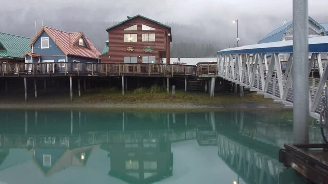 Colorful houses in seward - Alaska