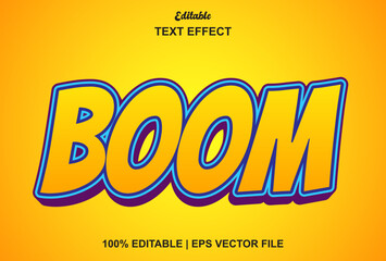 boom text effect with text style and editable © eric_barudewa 