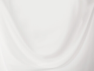 Curtain white wave with soft shadow and blur. fabric wavy elegant.  rippled soft satin pattern....