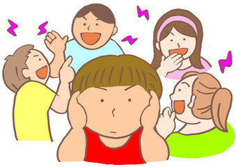 発達障害　感覚過敏　教室で耳をふさぐ男の子