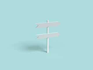 Road sign 3d render background