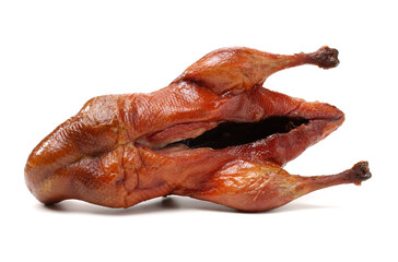 Peking Duck, China's most famous dish on white background