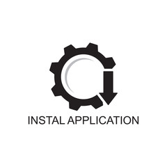 instal application icon , data icon