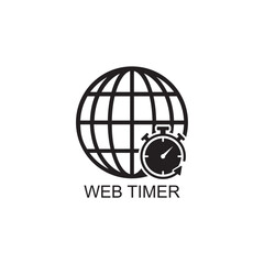 web timer icon , web icon