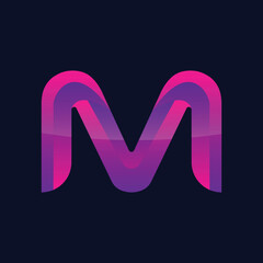 M Letter Logo Design Template