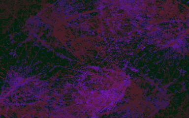 Abstract grunge texture splash paint black and purple background