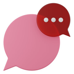 Speech Bubble Chat 3d illustration