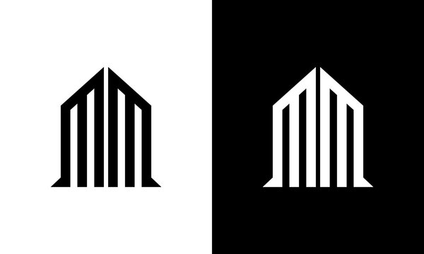 letter mm logo design
