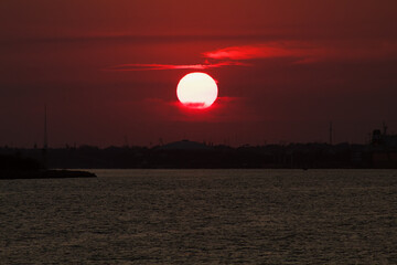 Sol al atardecer