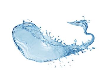 Obraz premium Water, water splash isolated on white background