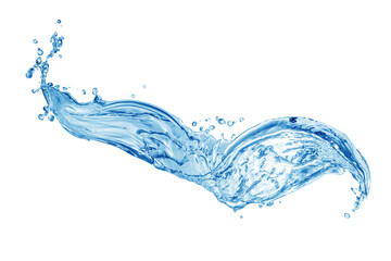 Water, water splash isolated on white background