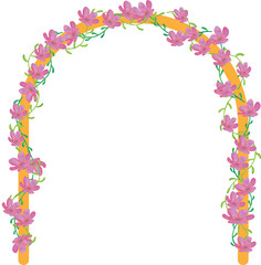 Obraz premium Watercolor Flower Arc