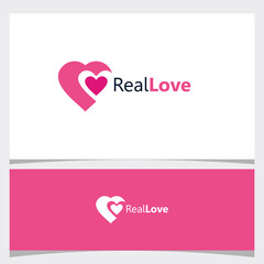 heart logo icon vector isolated