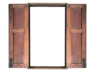 brown old wooden window png file