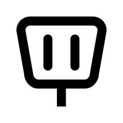 Slotted Spatula Flat Vector Icon