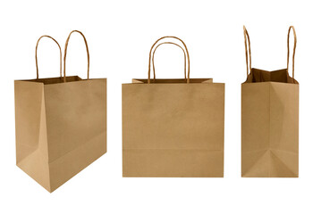 brown paper shopping bag png file