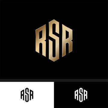 monogram RSR, The idea was to use geometric shapes to convey a message of motion and accuracy, Vector Initial Letter Branding Logo.