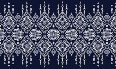 Geometric ethnic flower pattern for background,fabric,wrapping,clothing,wallpaper,Batik,carpet,embroidery style.