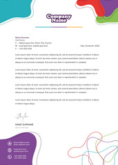 Organic hand drawn Letter head for business 