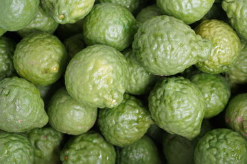 close up of a green bergamot   heab for protect hair loss problem