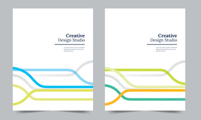 Cover design for annual report and business catalog, magazine, flyer or booklet. Brochure template layout. A4 cover vector EPS-10
