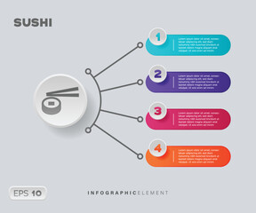 Sushi Infographic Element