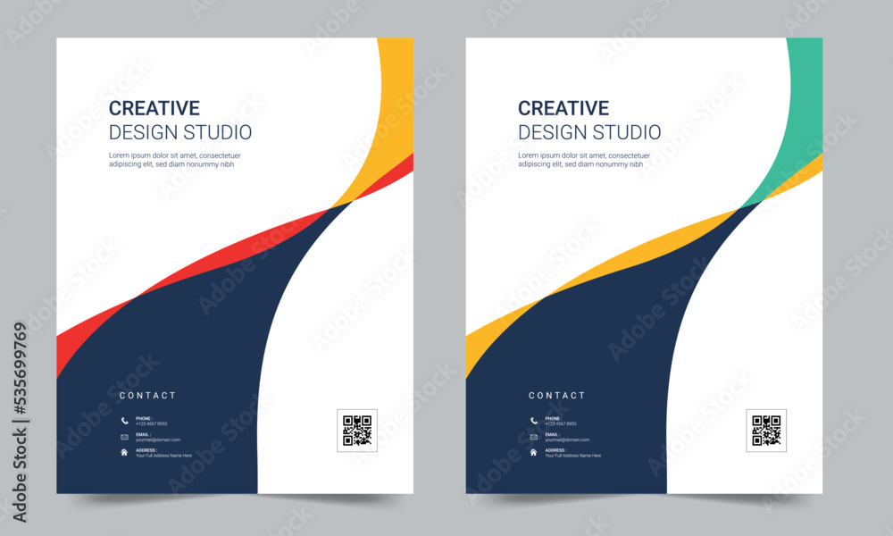 Wall mural cover design for annual report and business catalog, magazine, flyer or booklet. brochure template l